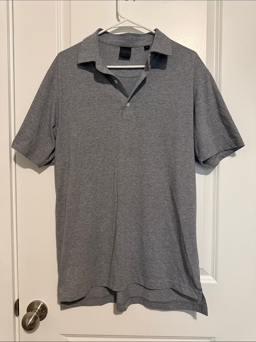 Men's Grey Polo Shirt - Classic Short Sleeve